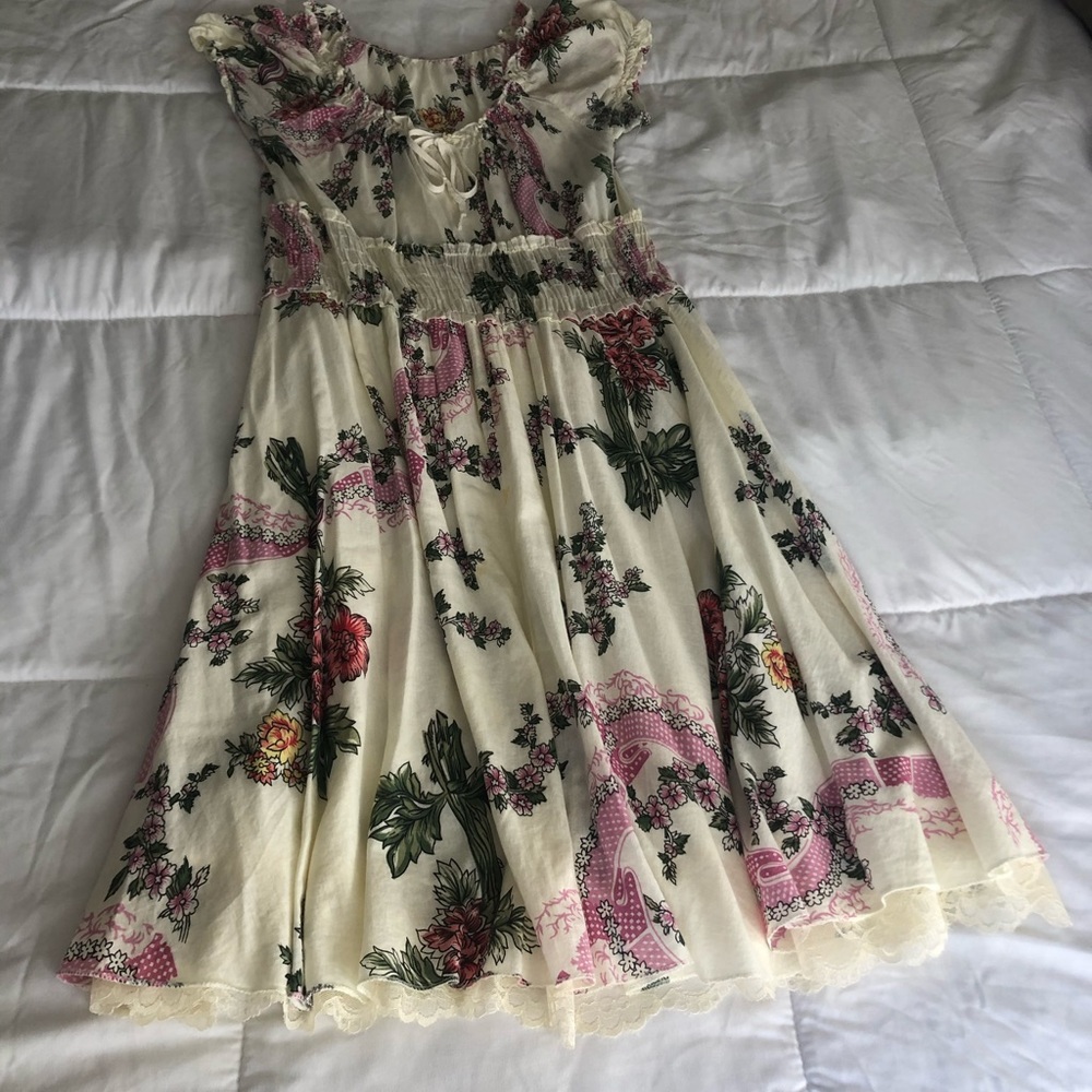 Vintage Floral Midi Dress